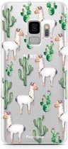 Samsung Galaxy S9 hoesje TPU Soft Case - Back Cover - Alpaca / Lama