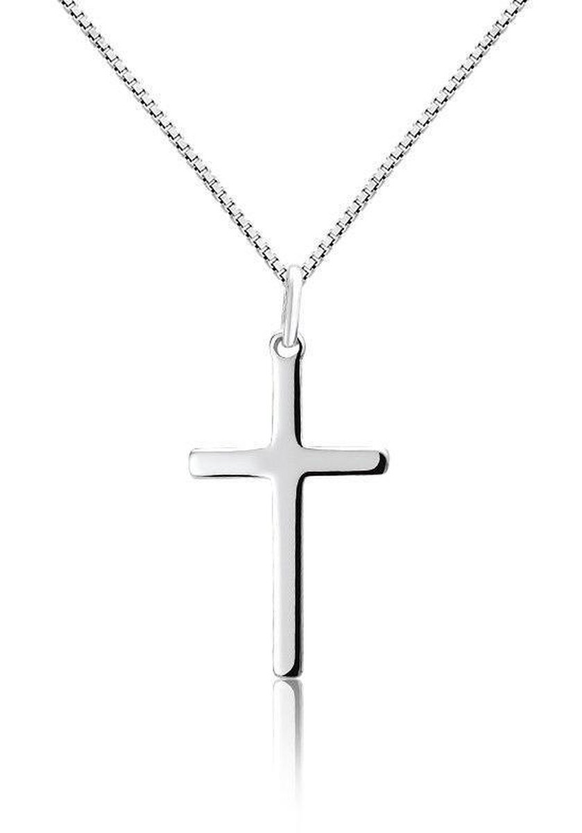 Montebello Ketting Sacramento - 925 Zilver Gerhodineerd - 16x30mm - 45cm