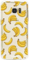 Samsung Galaxy S7 Edge hoesje TPU Soft Case - Back Cover - Bananas / Banaan / Bananen