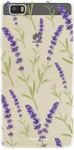 Huawei P8 Lite 2016 hoesje TPU Soft Case - Back Cover - Purple Flower / Paarse bloemen
