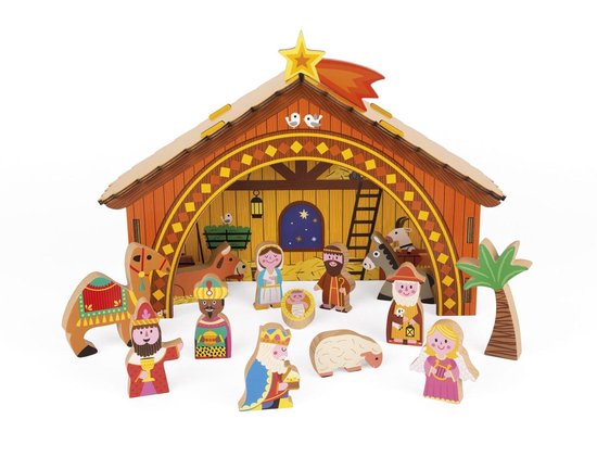 18x Kerststal voor kinderen van speelgoed om mee te spelen - Mamaliefde