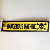 Sleutelhanger "Dangerous Machine" | auto / motor / mannen / vrouwen / stof