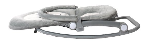 Bo Jungle - Schommelstoel en zitje in 1 - Wipstoel - Bouncer - Baby tot kleuter - Tot max. 18 kg - Inclusief Speelboog en verkleinkussen - Meegroeiende Swing - Zachte stof - Muziek en vibratie functies - Rocker Grijs van Bo Jungle — afbeelding 5