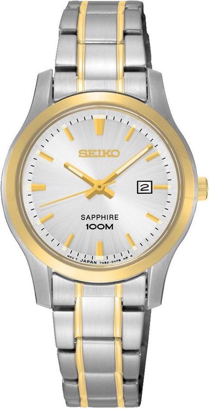 Seiko SXDG64P1 horloge dames - zilver en goud - edelstaal doubl� | bol.com