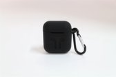 Siliconen hoesje geschikt voor Apple AirPods - Zwart