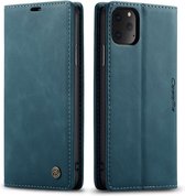 CASEME iPhone 11 Pro Retro Wallet Hoesje - Blauw