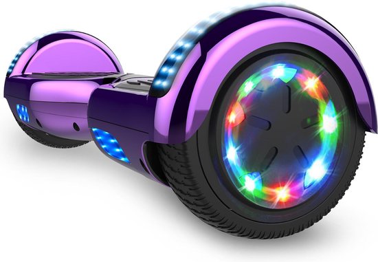 Hoverboard 6.5 pouces gyropode rose,hoverkart, auto-équilibré scotter  électrique, roues led light, bluetooth, moteur 700w
