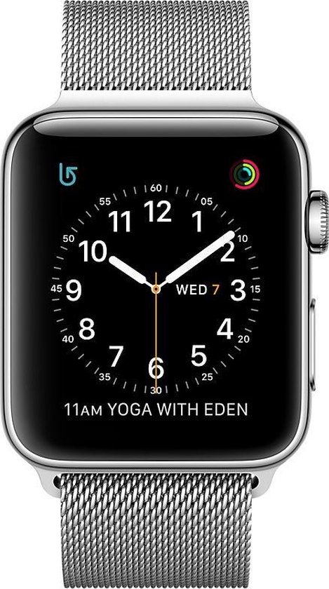Milanese Loop Armband Voor Apple Watch Series 1/2/3 38 MM Iwatch Metalen  Milanees | bol.com