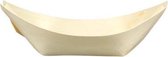 Truewood Houten wegwerpservies - serveerbootje Medium - 100 Stuks