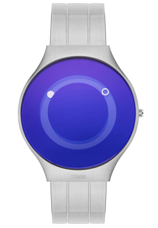 Storm Horloge -Ovnik Lazer Blue- Heren Horloge- Zilveren band- Blauwe  wijzerplaat | bol.com