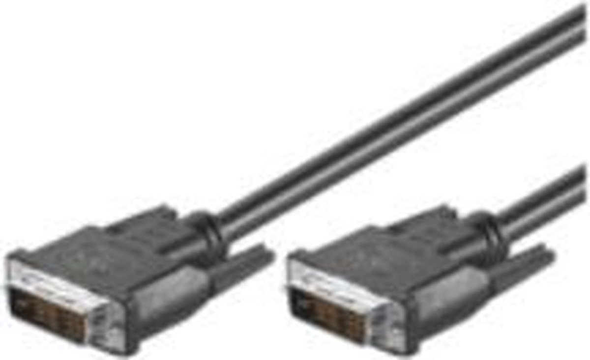 Microconnect 1m DVI-D M/M DVI kabel Zwart - Microconnect