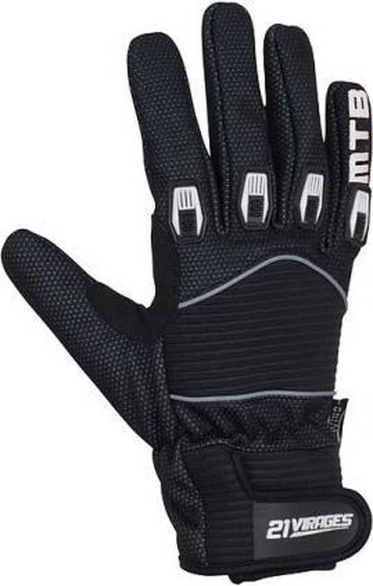 21Virages  - Fietshandschoenen - MTB - Dames - S - Windstopper - Zwart