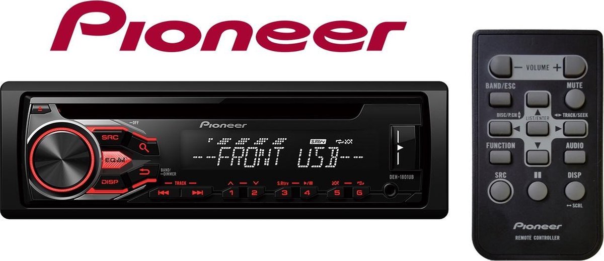 Pioneer DEH-1801UB | Autoradio | Afstandsbediening CD USB | bol.com