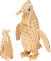 Bouwpakket 3D Puzzel Pinguins - hout