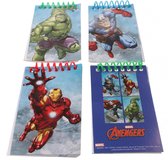 Marvel Notitieboekjes 10 Cm Avengers 4 Stuks