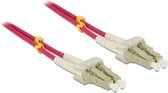 DeLOCK LC Duplex Optical Fiber Patch kabel - Multi Mode OM4 - 5 meter