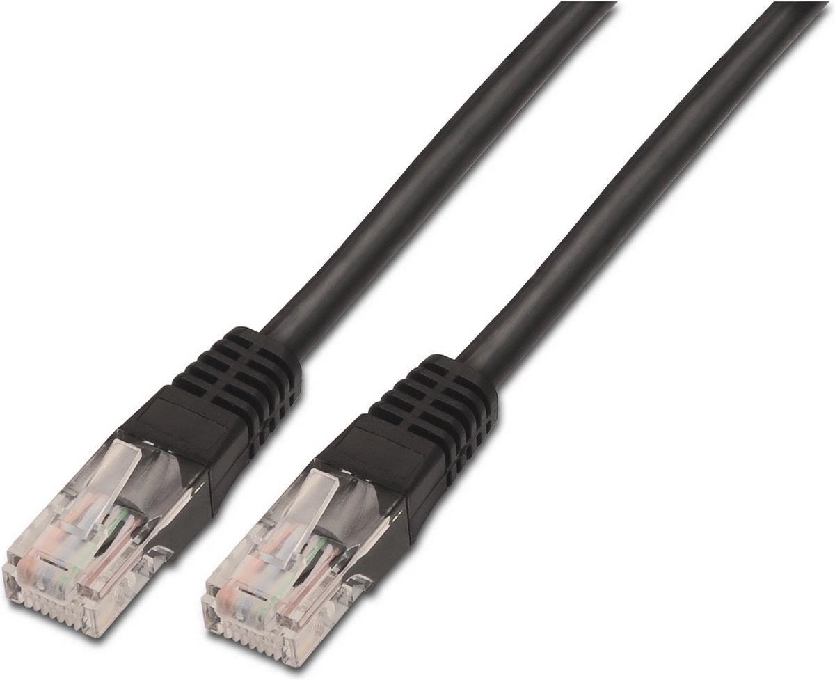 AISENS A133-0202 netwerkkabel Zwart 0,5 m Cat5e U/UTP (UTP)