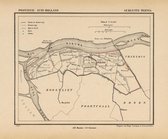 Historische kaart, plattegrond van gemeente Pernis in Zuid Holland uit 1867 door Kuyper van Kaartcadeau.com