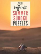 200 Difficult Summer Sudoku Puzzles