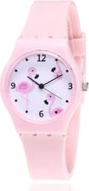 Flamingo Kinderhorloge Roze | Kunststof/Plastic | Ø 33 mm | Fashion Favorite