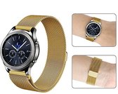 Milanees Smartwatch Bandje - Bescherm Band cover voor de Samsung Galaxy Watch 42mm, Samsung Gear Sport, Vivoactive 3, Huawei 2 watch, Moto 360 2 42mm - Goud