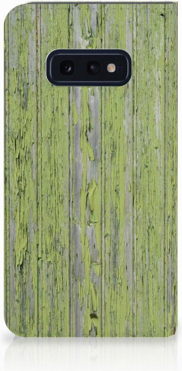 Samsung Galaxy S10e Book Wallet Case Green Wood