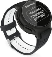 Sportbandje zwart/wit - geschikt voor Garmin Forerunner 235 630 230SmartphoneClip.nl