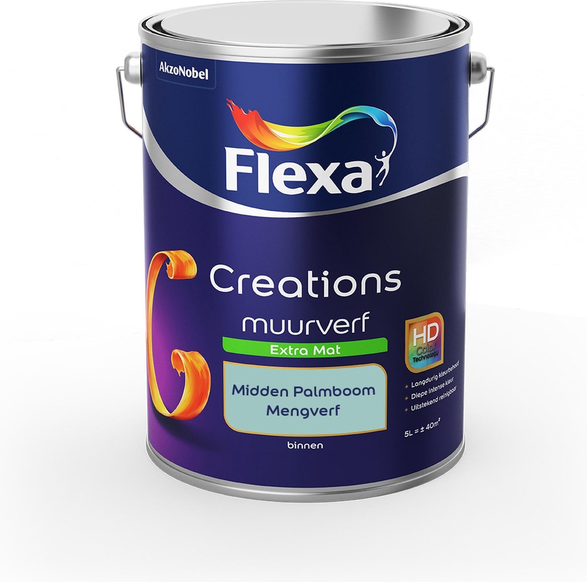 Flexa Creations Muurverf - Extra Mat - Mengkleuren Collectie - Midden Palmboom - 5 liter
