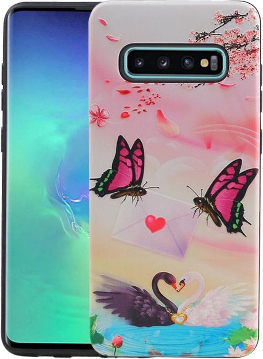 Vlinder Design Hardcase Backcover - Hoesje Geschikt voor Samsung Galaxy S10