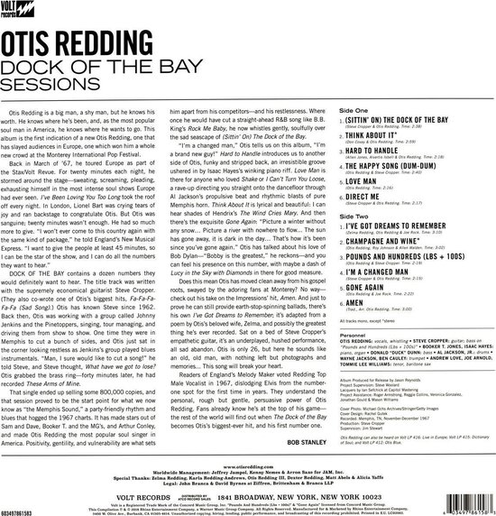 Dock of the Bay Sessions (LP) - Redding,otis