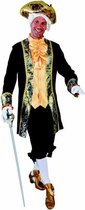 Magic By Freddy's - Middeleeuwen & Renaissance Kostuum - Markies Henri De Honfleur - Man - groen,zwart - XXL - Carnavalskleding - Verkleedkleding