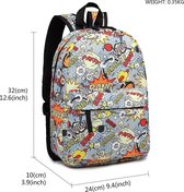 Popelli Backpack - Popelli - Sac à dos enfant - Pow - Format A4 - Léger (E1835 POW)
