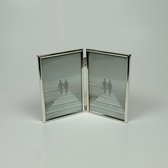 Zilvere Fotolijst 2-luik 10x15cm