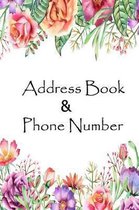 Address Book and Phone Number: Vintage Floral for Contacts, Address, Phone Numbe