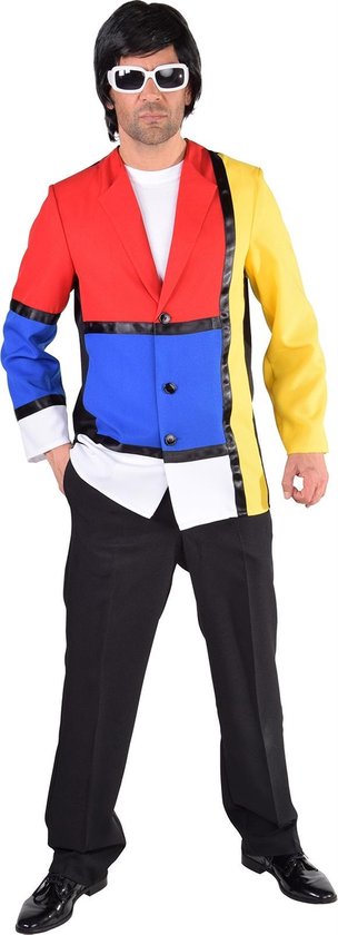 Colbert Modern Art Mondriaan Man | Large | Carnaval kostuum | Verkleedkleding
