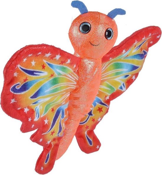 Pluche rode vlinder knuffel 20 cm - Vlinders insecten knuffels - Speelgoed  voor kinderen | bol.com