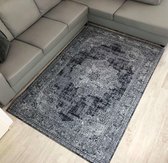 Flycarpets Burano Vintage Vloerkleed - 160x230cm - Grijs - Laagpolig