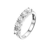 The Jewelry Collection Ring Zirkonia - Zilver