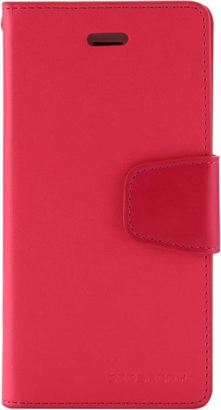 MERCURY GOOSPERY SONATA DIARY for iPhone 8 & 7 Business Style magnetische Clasp horizontale Flip lederen draagtas met houder & Card Slots & Wallet(Red)