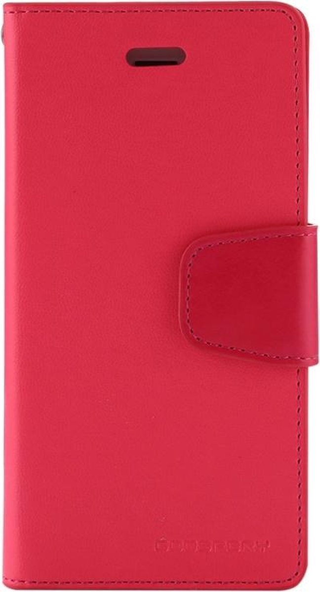 MERCURY GOOSPERY SONATA DIARY for iPhone 8 & 7 Business Style magnetische Clasp horizontale Flip lederen draagtas met houder & Card Slots & Wallet(Red)