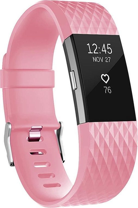 Sportbandje Roze  Large - geschikt voor Fitbit Charge 2