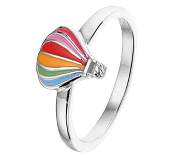 The Kids Jewelry Collection Ring Luchtballon - Zilver Gerhodineerd