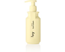 foto van IVY Hair Care Curl cream 200ml - curly curl friendly - voor krullend haar - cg methode - 100% vegan