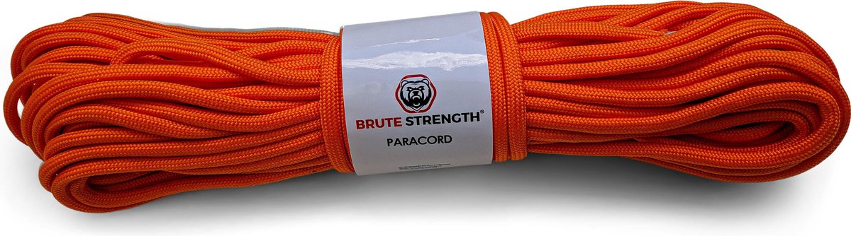 Paracord - Touw - 6 mm - 30 meter - Oranje - 400 kg trekkracht