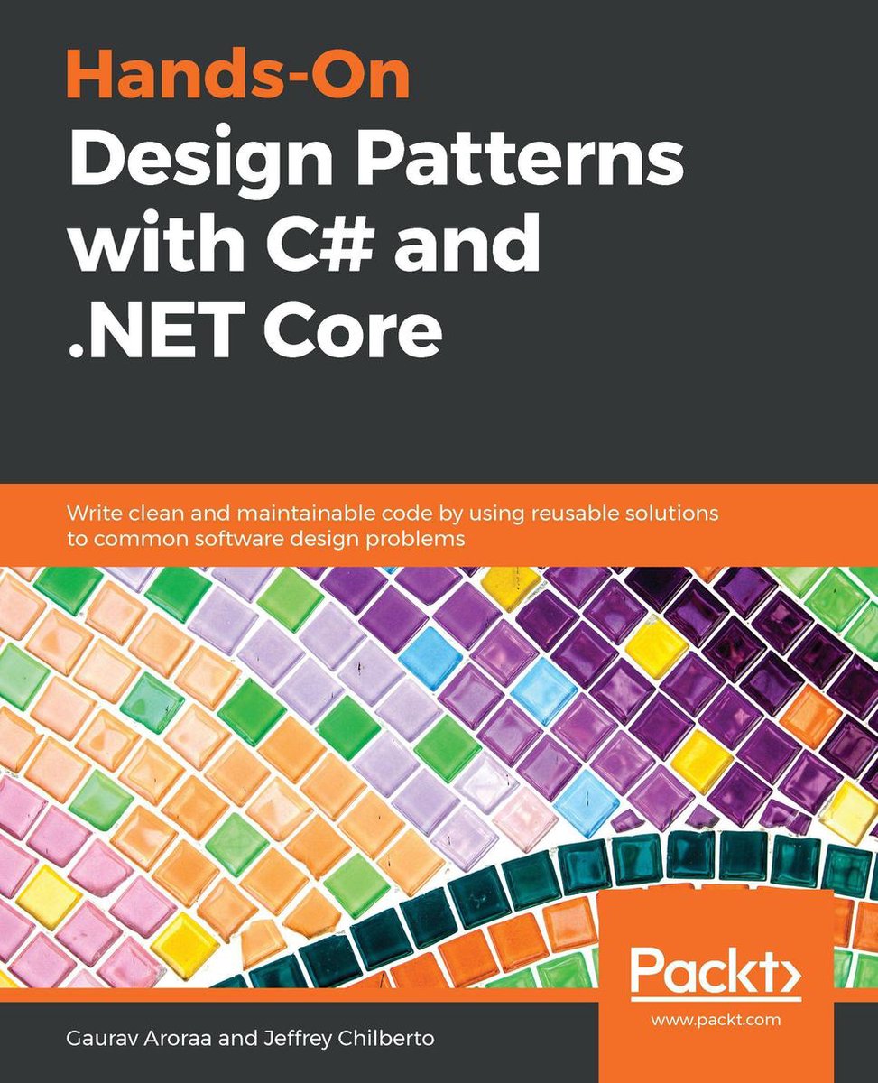 Omslag van Hands-On Design Patterns with C# and .NET Core