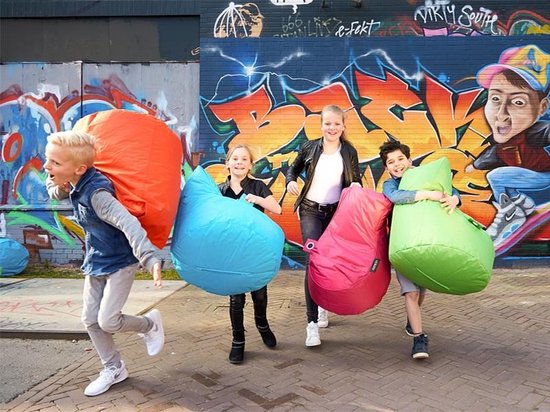 Sit&joy - Bumba - Kinder Zitzak Stoel - Oranje