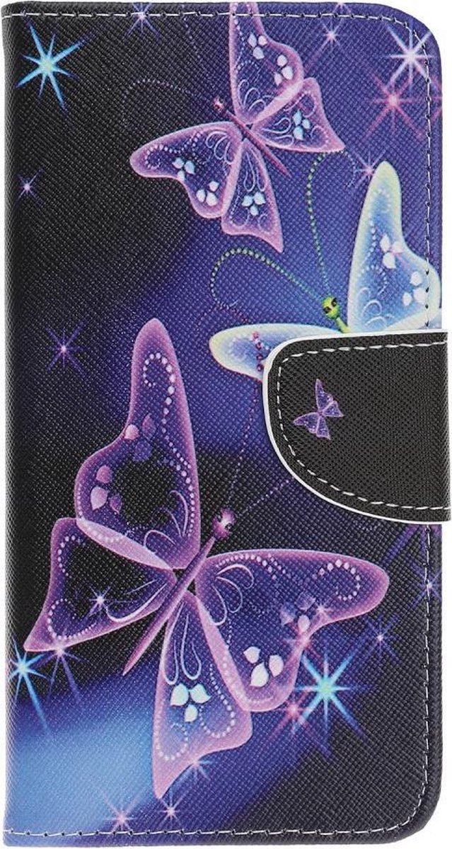 Book Case - Geschikt voor Samsung Galaxy A20e Hoesje - Vlinders