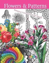 Flowers & Patterns Botanical coloring book for adults