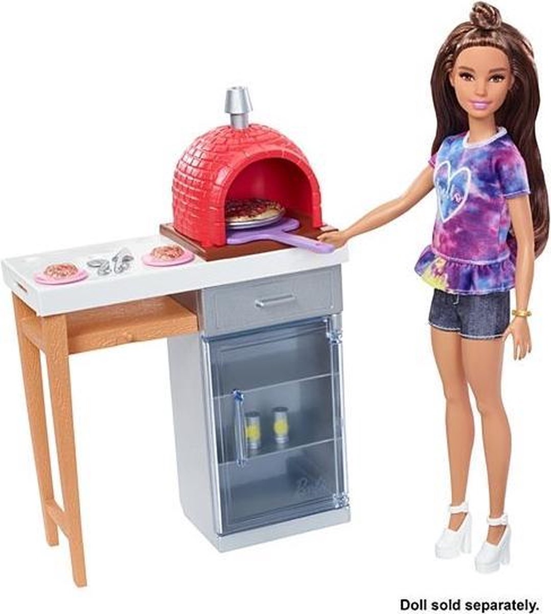 Theo Klein 7312 Barbie cuisine en bois avec maison de poupée