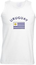 Witte heren tanktop Uruguay S